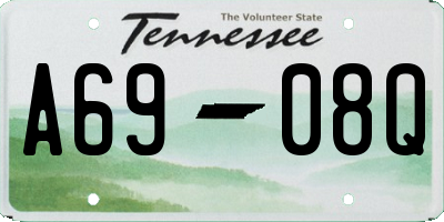 TN license plate A6908Q