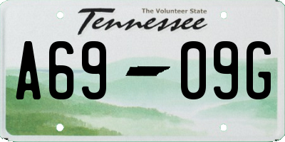 TN license plate A6909G