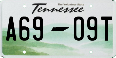 TN license plate A6909T