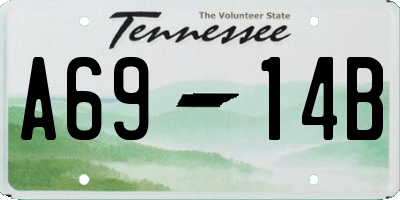 TN license plate A6914B