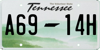 TN license plate A6914H