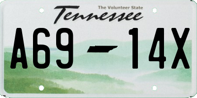 TN license plate A6914X