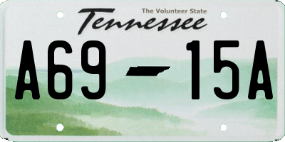 TN license plate A6915A