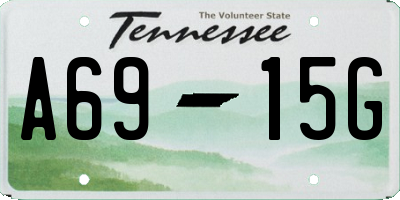 TN license plate A6915G