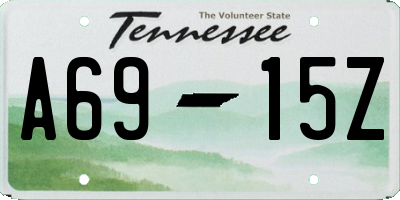 TN license plate A6915Z