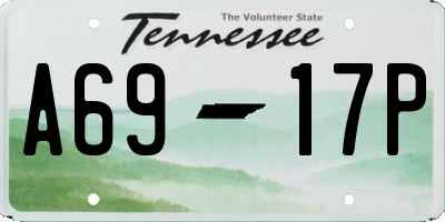 TN license plate A6917P