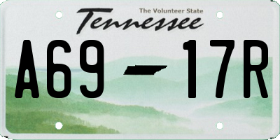 TN license plate A6917R