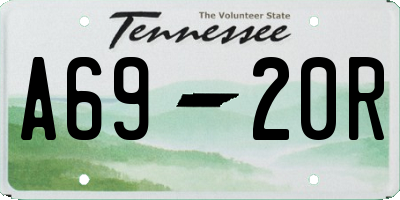 TN license plate A6920R