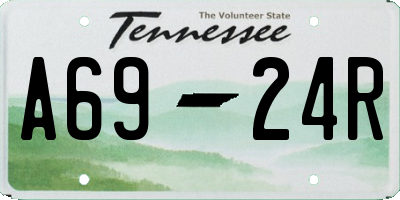 TN license plate A6924R