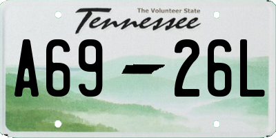 TN license plate A6926L