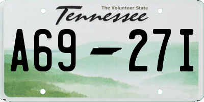 TN license plate A6927I