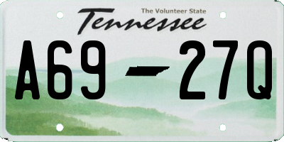 TN license plate A6927Q