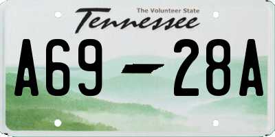 TN license plate A6928A