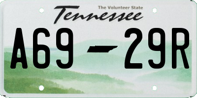 TN license plate A6929R