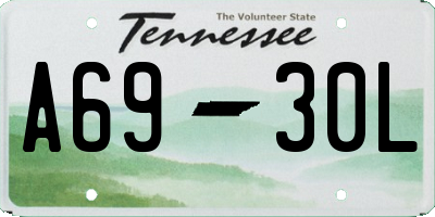 TN license plate A6930L