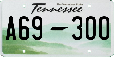 TN license plate A6930O