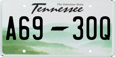 TN license plate A6930Q