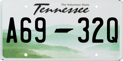 TN license plate A6932Q
