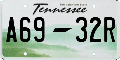 TN license plate A6932R
