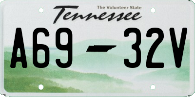 TN license plate A6932V