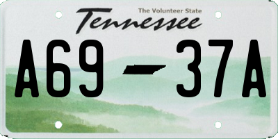 TN license plate A6937A