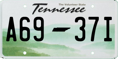 TN license plate A6937I