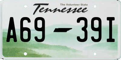 TN license plate A6939I
