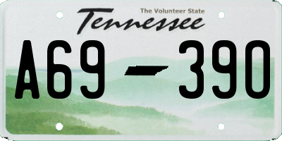 TN license plate A6939O