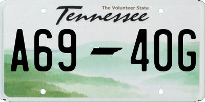 TN license plate A6940G