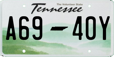 TN license plate A6940Y
