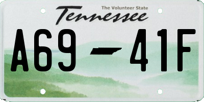TN license plate A6941F