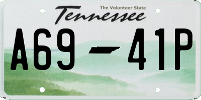 TN license plate A6941P