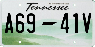 TN license plate A6941V
