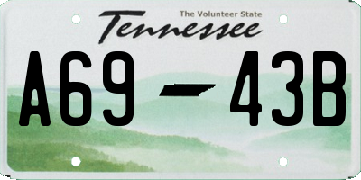 TN license plate A6943B