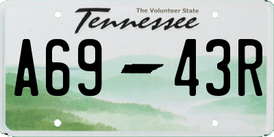 TN license plate A6943R