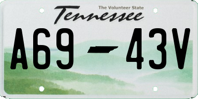TN license plate A6943V