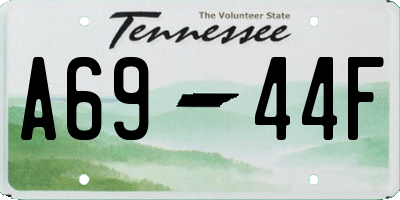TN license plate A6944F