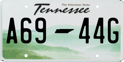 TN license plate A6944G