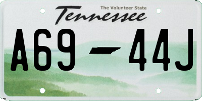 TN license plate A6944J