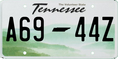 TN license plate A6944Z