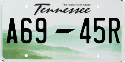 TN license plate A6945R