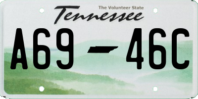 TN license plate A6946C