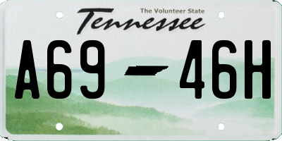 TN license plate A6946H