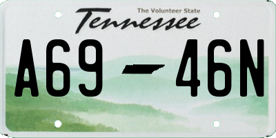 TN license plate A6946N