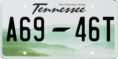 TN license plate A6946T