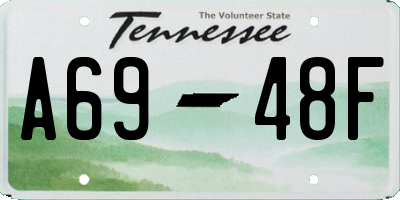 TN license plate A6948F
