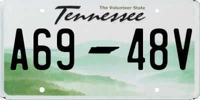TN license plate A6948V