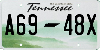 TN license plate A6948X