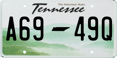 TN license plate A6949Q