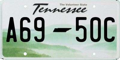 TN license plate A6950C